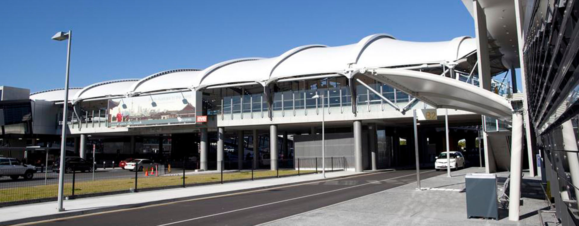 Brisbane Domestic Terminal Walkway Membrane Roof