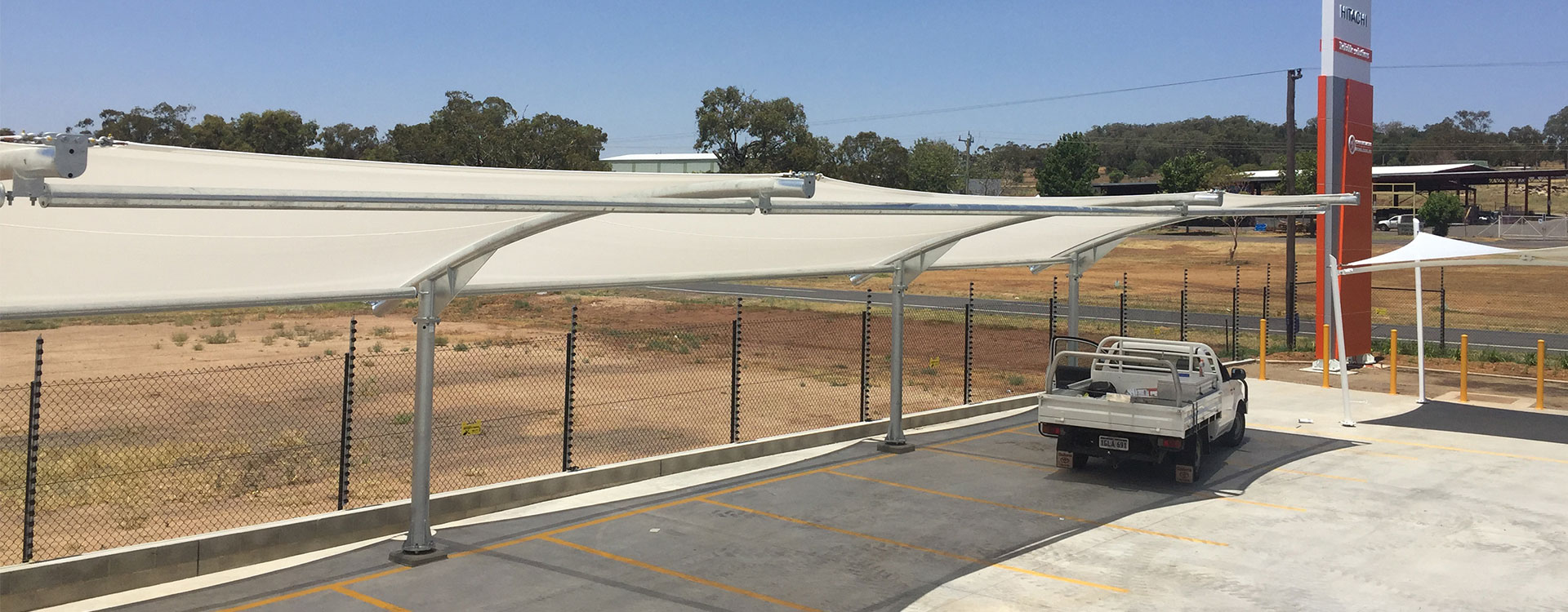 Hitachi Gunnedah Car Park Shade