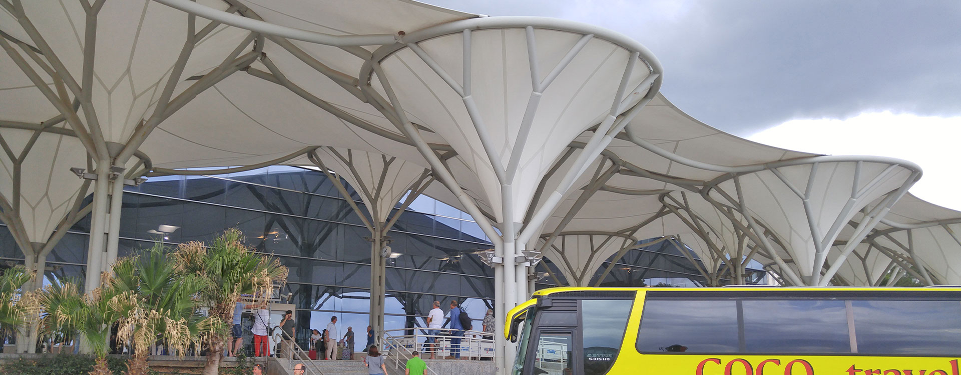 Split Airport Bus Terminal