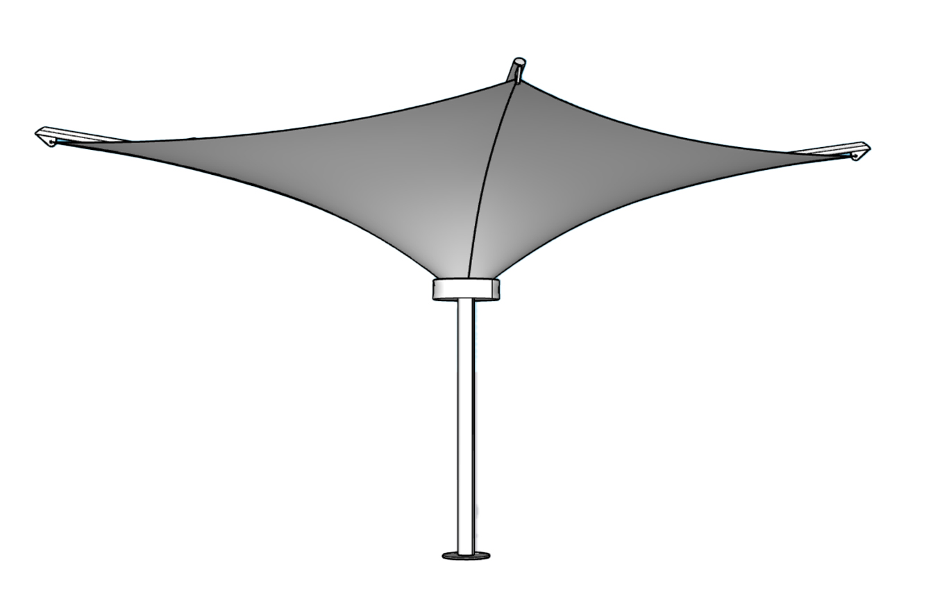 St Tropez Modular Shade Structure 3D