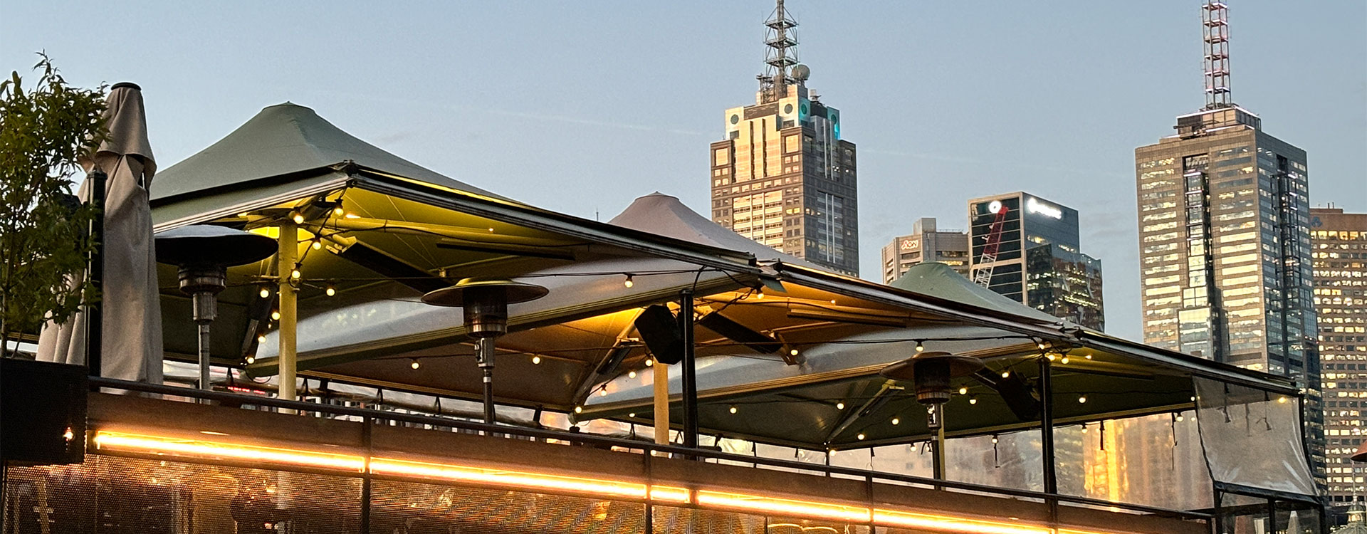 Yarra Botanica Rooftop Umbrellas