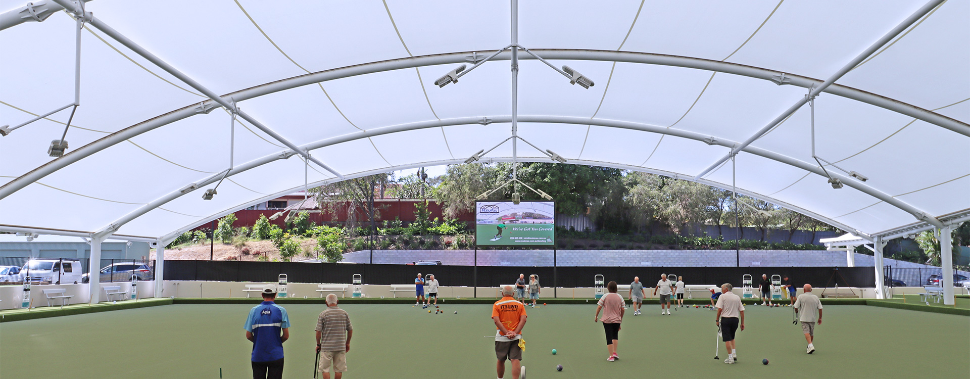 Club Helensvale Bowling Green Canopy